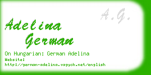 adelina german business card